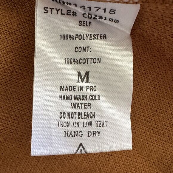 EVNL Puff Sleeves Backless High-Low Sweatshirt Dress Brown Size M - Picture 10 of 11